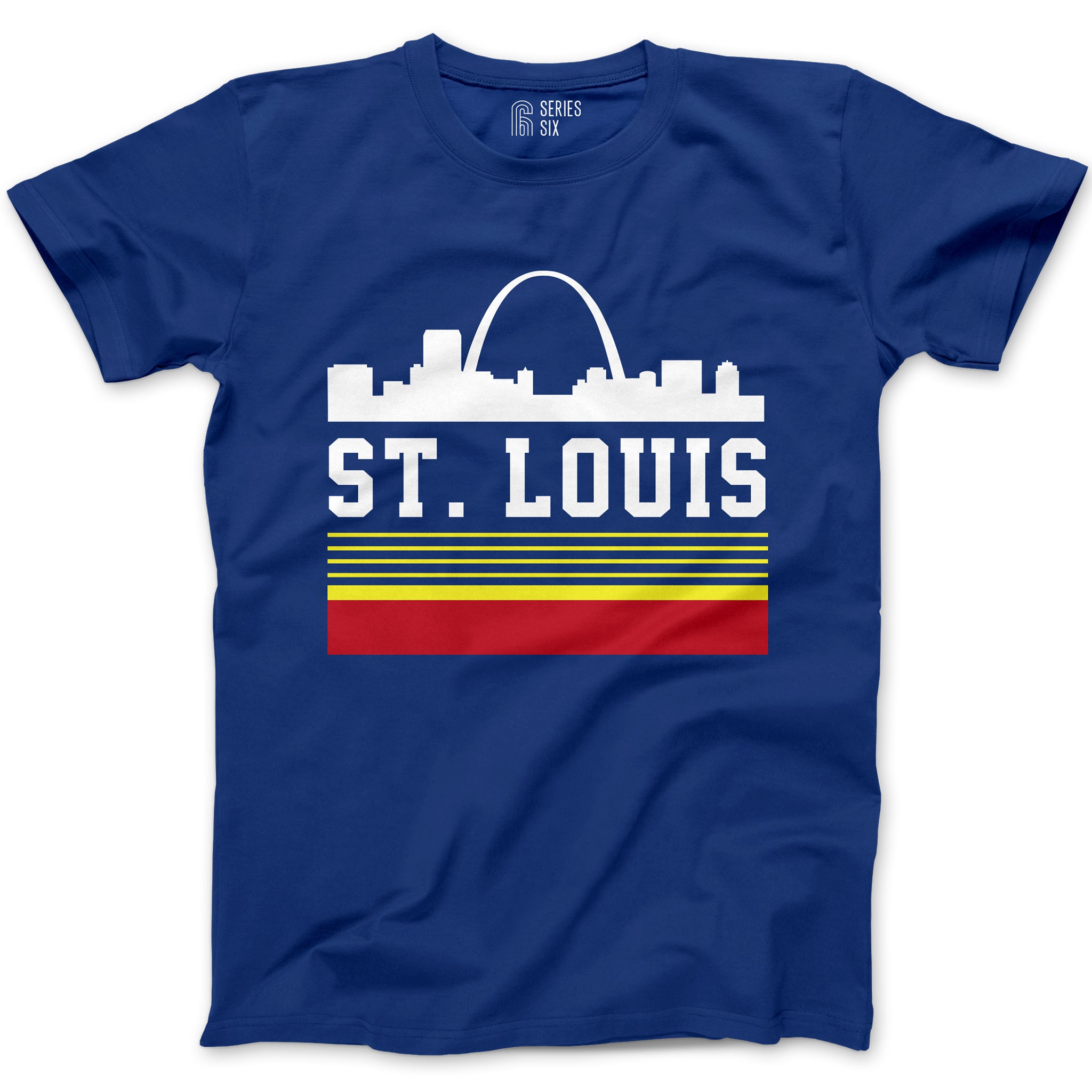 Retro St. Louis Arch Unisex Short Sleeve T-Shirt - Royal
