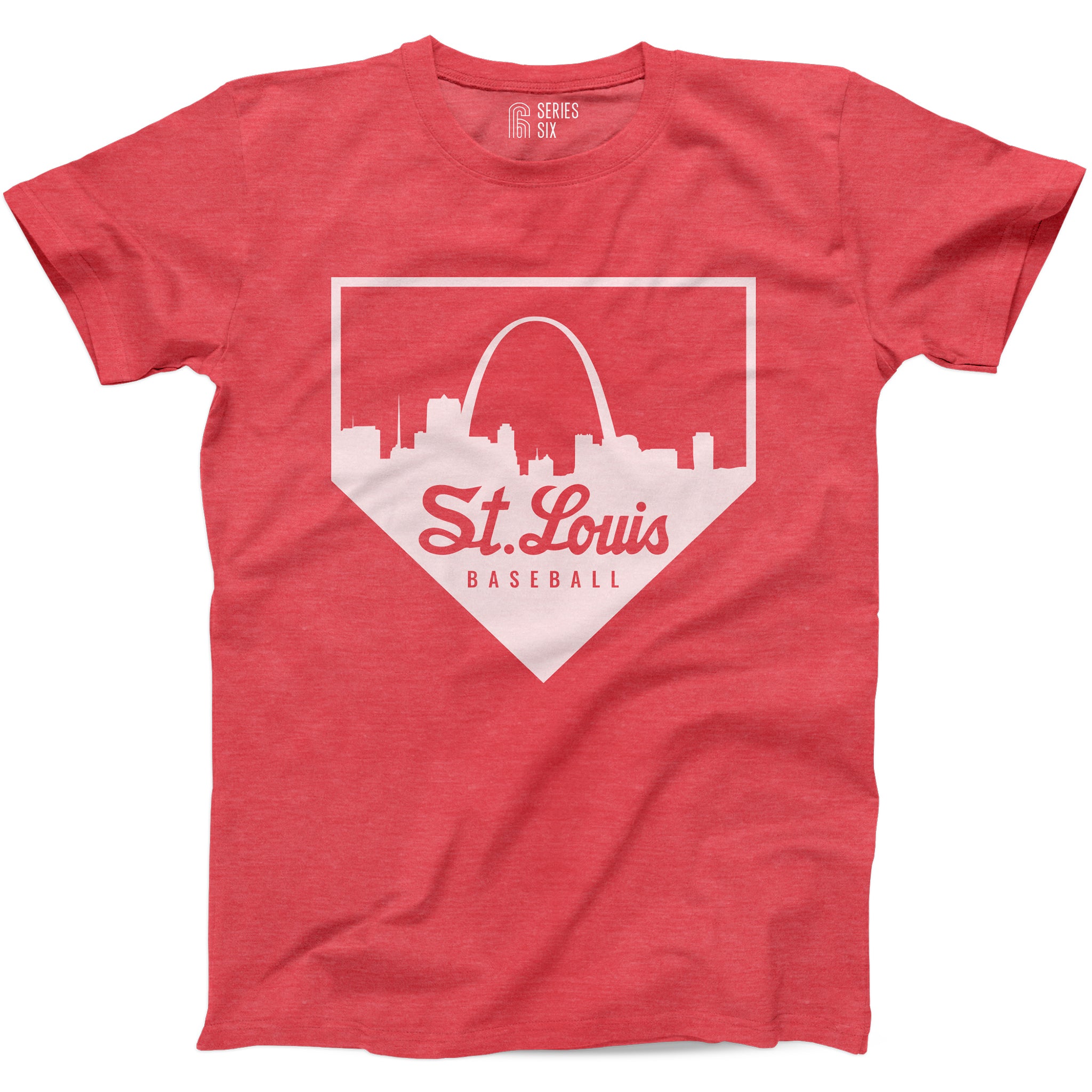 St. Louis Baseball Home Plate Skyline Unisex Short Sleeve T-Shirt