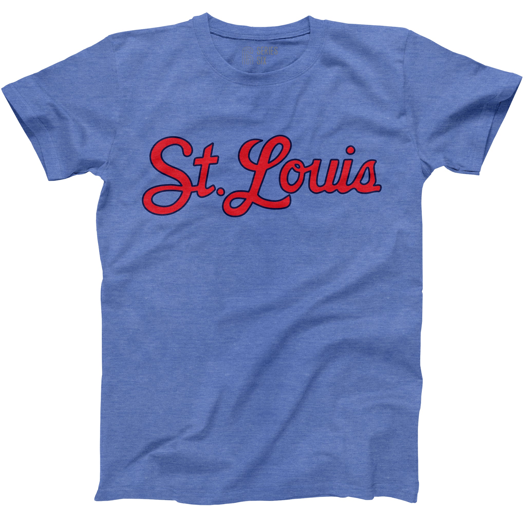 St. Louis Script Unisex Short Sleeve T-Shirt - Blue