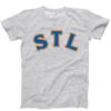 STL Throwback Short Sleeve Unisex T-Shirt - Ash Grey